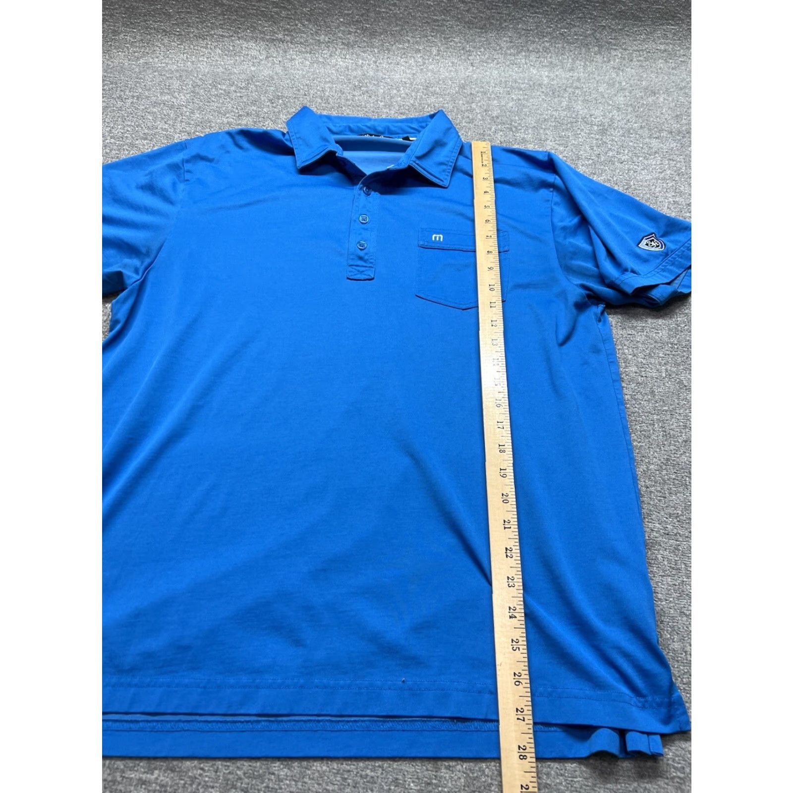 TravisMathew Travis Mathew Polo Shirt Mens XL Blue Golf Short Sleeve Casual Polo Shirt XL Mens Blue Golf Travis Mathew Size US XL / EU 56 / 4 - 4 Thumbnail