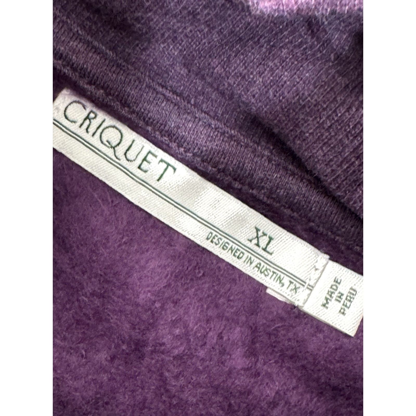 Vintage CRIQUET Fleece 1/4 Zip Pullover Mens XL Purple Sweater Jacket Size US XL / EU 56 / 4 - 4 Thumbnail