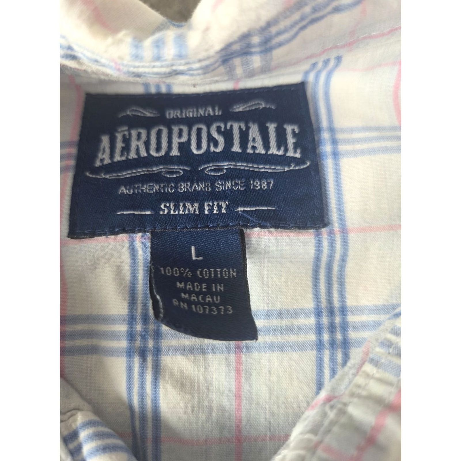 Aeropostale Aeropostale Mens Shirt Button Up Western Pearl Snap Plaid Large Size US L / EU 52-54 / 3 - 3 Thumbnail