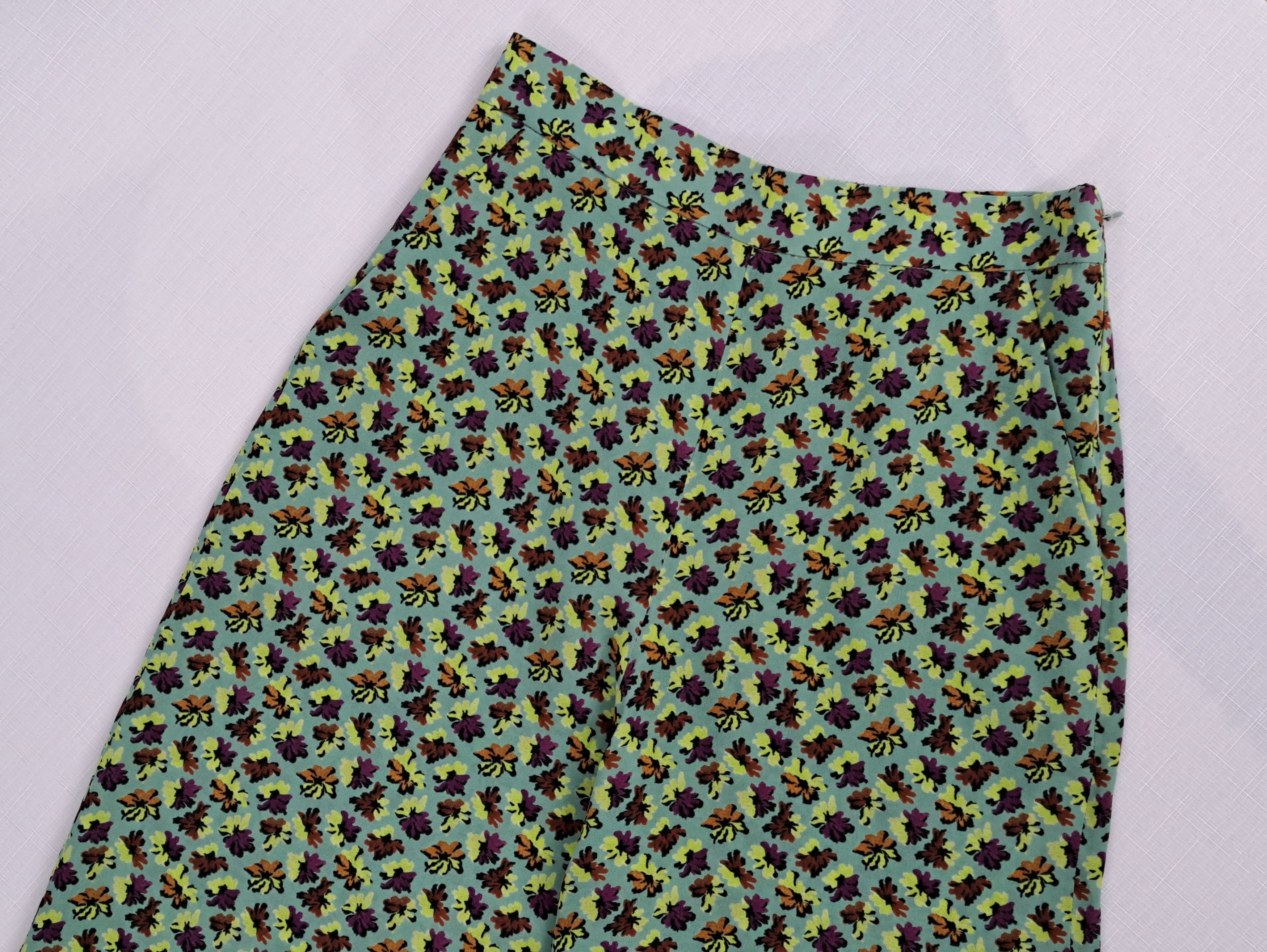Etro ETRO floral print silk trousers. Size 40IT. Size 27" / US 4 / IT 40 - 5 Thumbnail
