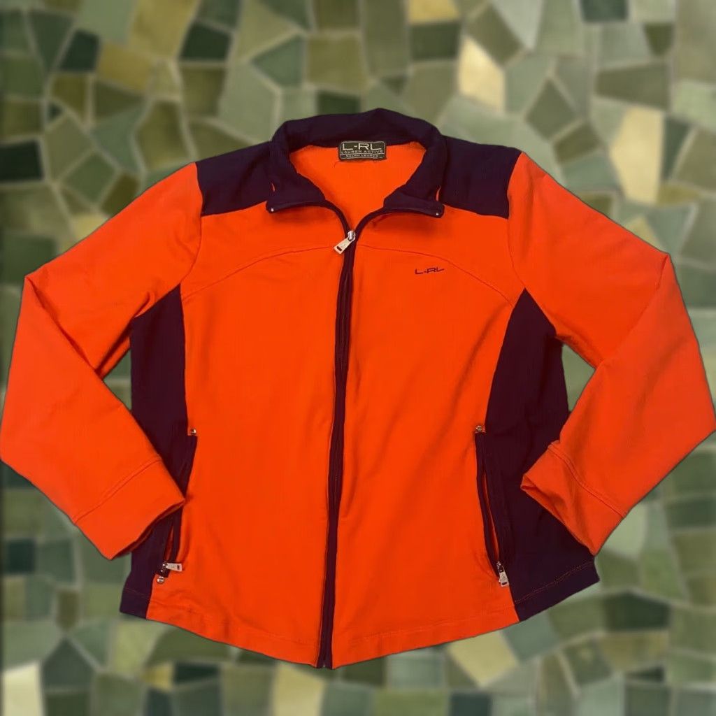 Ralph Lauren Ralph Lauren Active LRL Womens Jacket Large Orange Fleece Full Zip Size L / US 10 / IT 46 - 1 Thumbnail