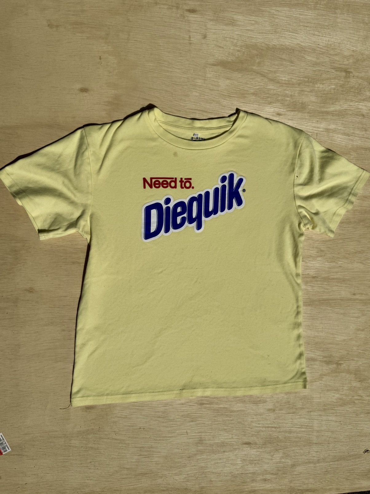 Japanese Brand × Vintage Nesquick 90’s Parody Goth Humor Logo Y2K Japanese T-Shirt Size US M / EU 48-50 / 2 - 2 Thumbnail
