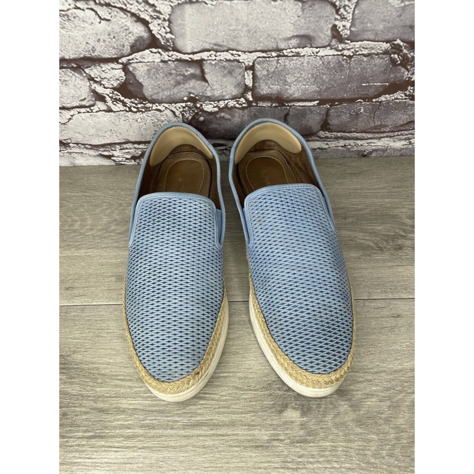 Donald Pliner Donald J Pliner Palm Lagoon Blue Leather Espadrille Shoes Wo Size US 10 / IT 40 - 2 Thumbnail