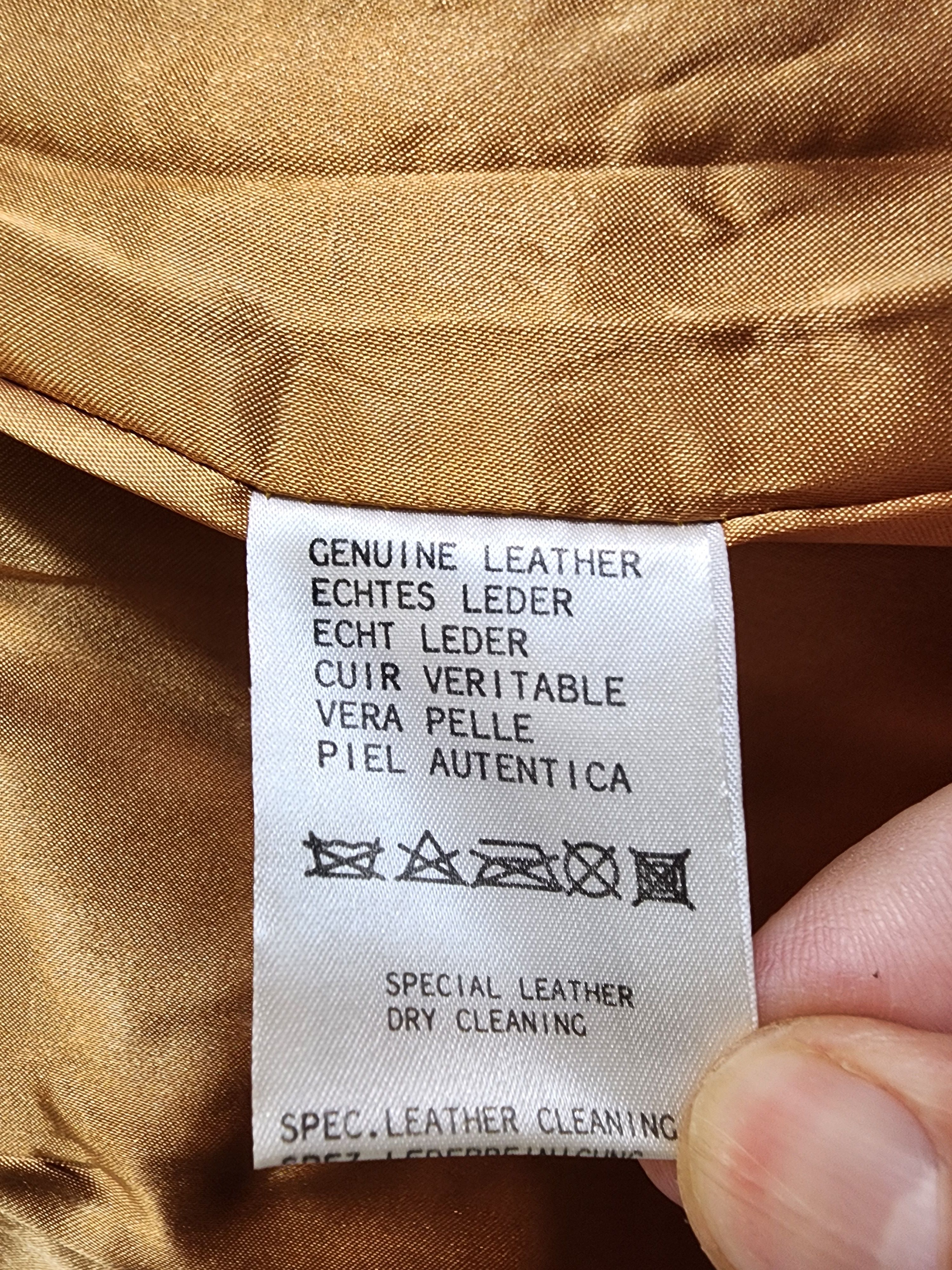 Genuine Leather Brown Leather Women's Shorts: Stylish Design with Pockets Size 31" - 7 Thumbnail