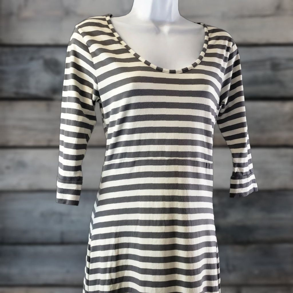 Vintage Horny Toad Womens Keyboard Dress XS Gray 3/4 Sleeve Cotton Blend Hi-Low Vintage No Size XS / US 0-2 / IT 36-38 - 1 Thumbnail