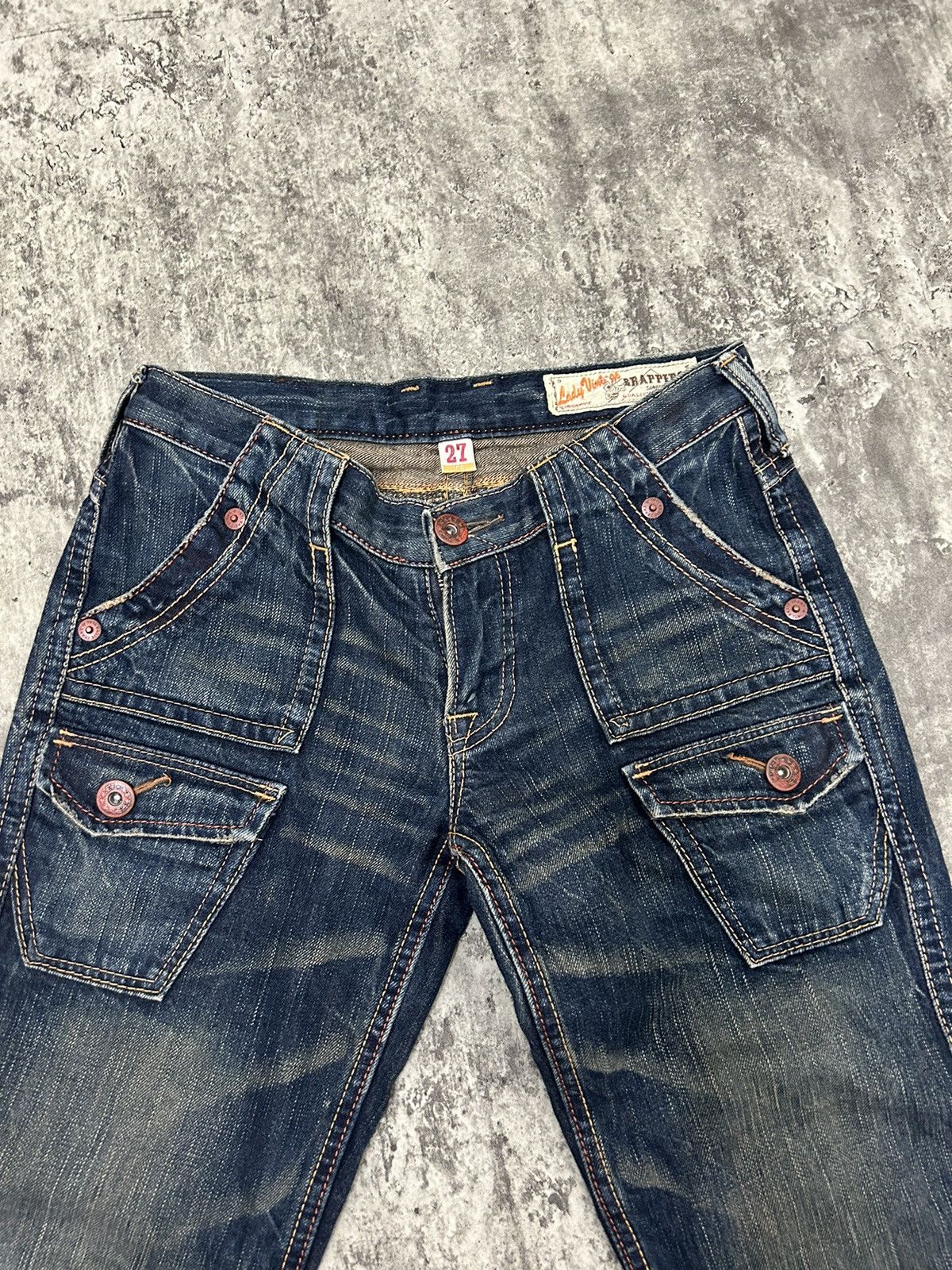 If Six Was Nine × Japanese Brand × Tornado Mart Vintage Brapers Front Pocket Flare Jeans Size US 29 - 6 Thumbnail