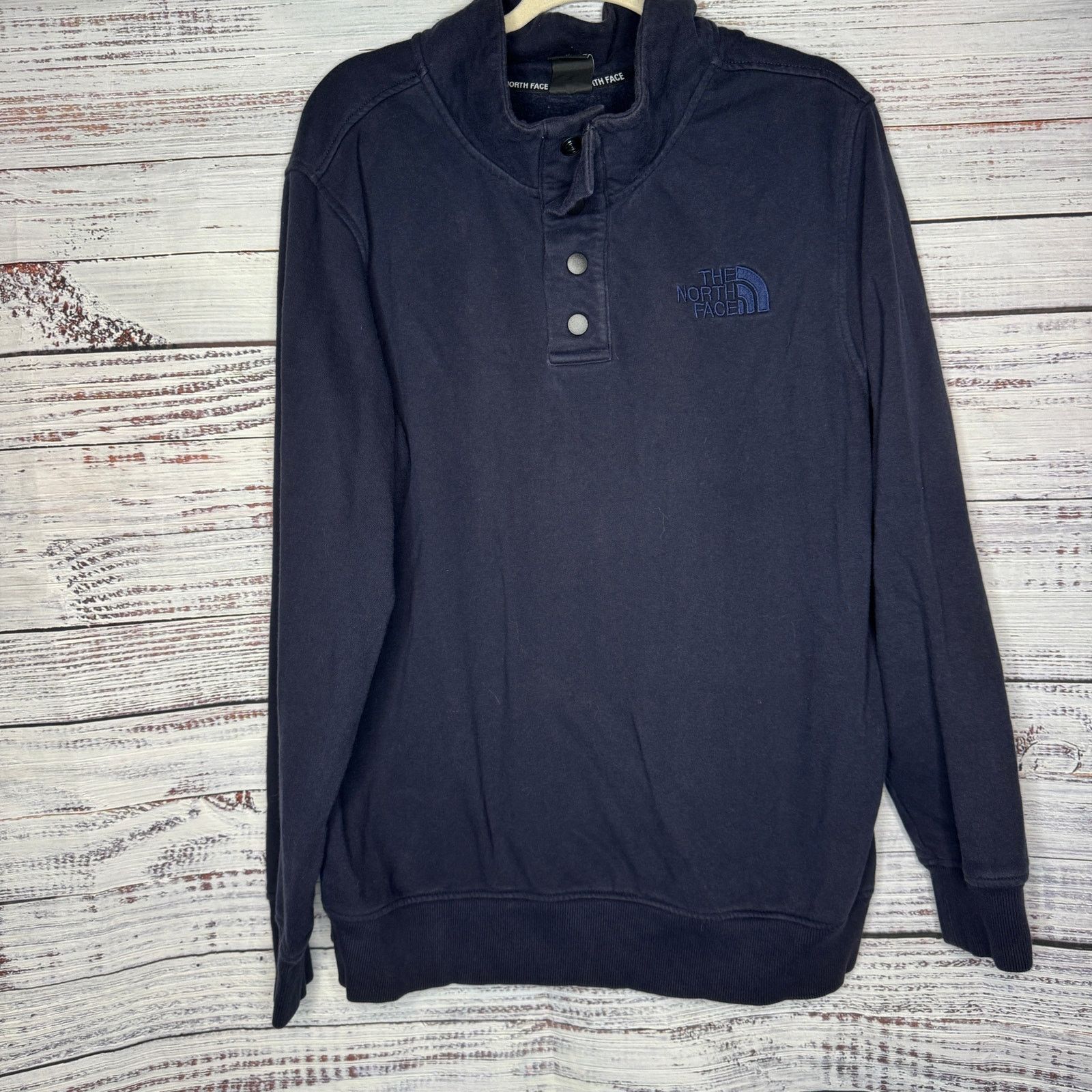 The North Face The North Face 1/4-Snap Fleece Pullover Navy Men's XL Size US XL / EU 56 / 4 - 2 Thumbnail