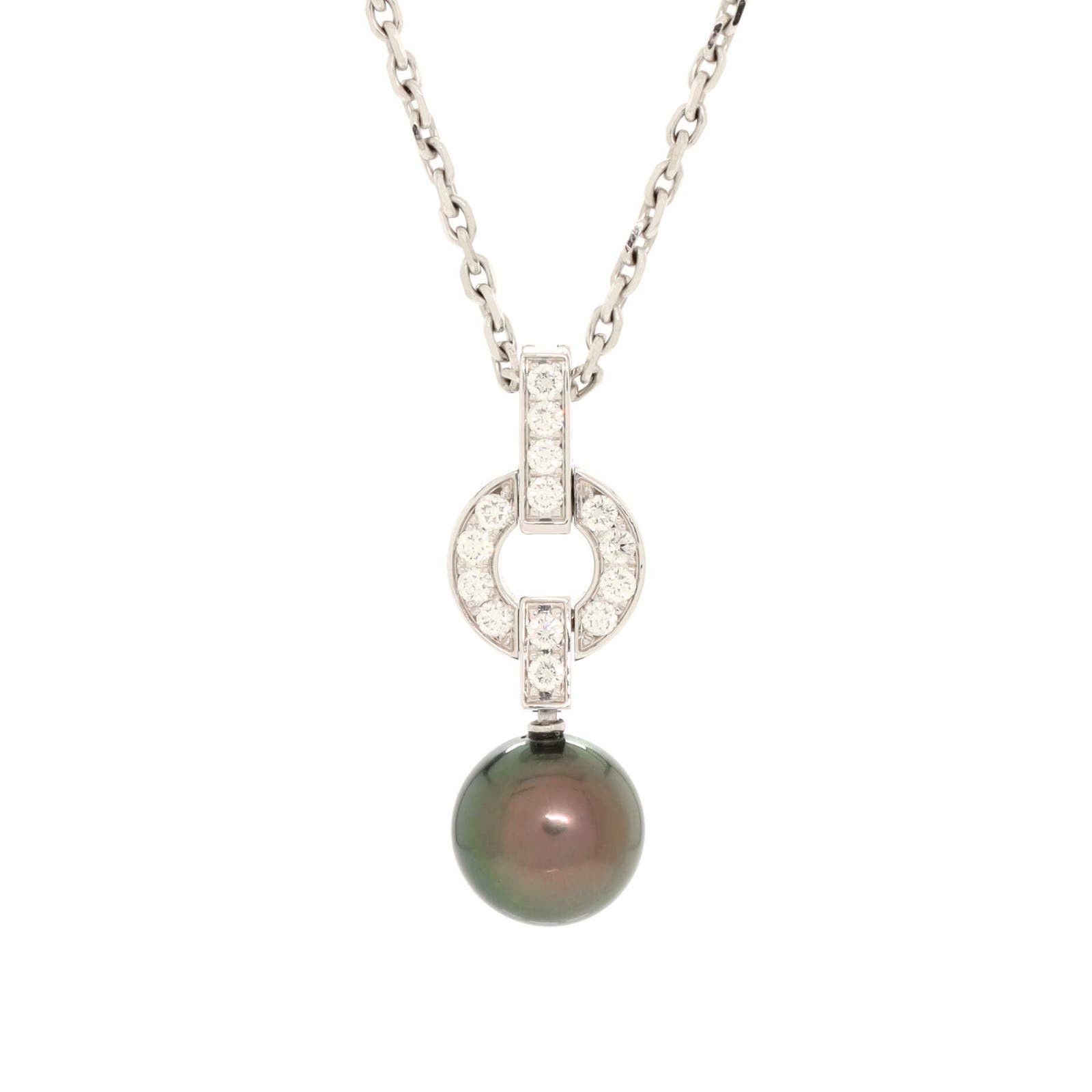 image of Cartier Himalia Necklace 18K White Gold With Diamonds And Pearls, Women's