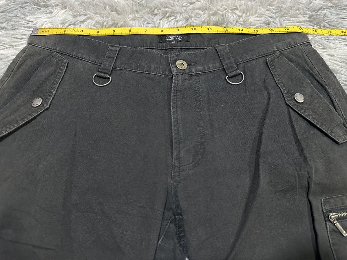 Burberry 🔥Y2K Burberry Black Label Flared Cargo Pants Multi Pockets Size US 34 / EU 50 - 12 Thumbnail