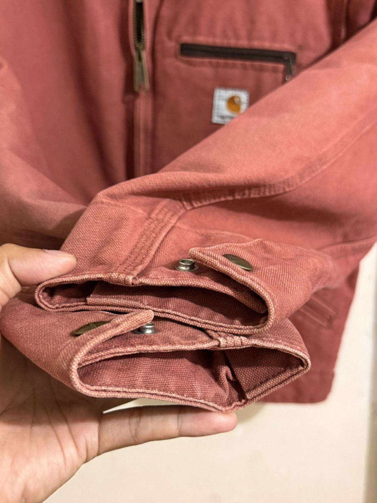 Carhartt Vintage Carhartt Detroit Jacket 2007 WJ97 VRS (Salmon) Size US M / EU 48-50 / 2 - 4 Thumbnail