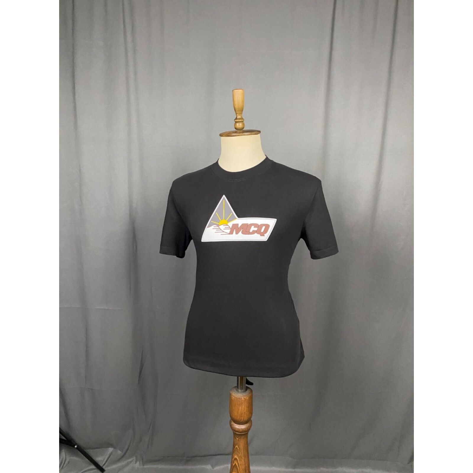 Alexander McQueen MINT! Alexander McQueen McQ Big Logo Men's Black T-Shirt Siz Size US S / EU 44-46 / 1 - 2 Thumbnail