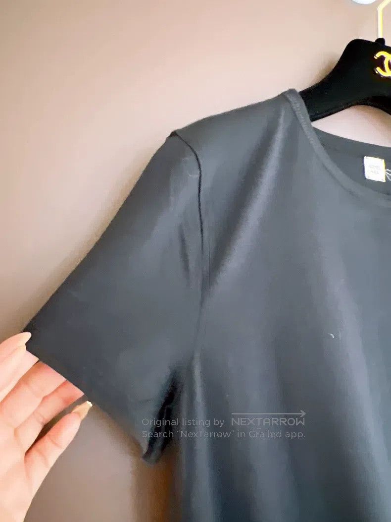 Hermes Hermes Blue and Black Pocket Embroidered Short Sleeve Dres Size XXS / US 00 / IT 34 - 4 Thumbnail