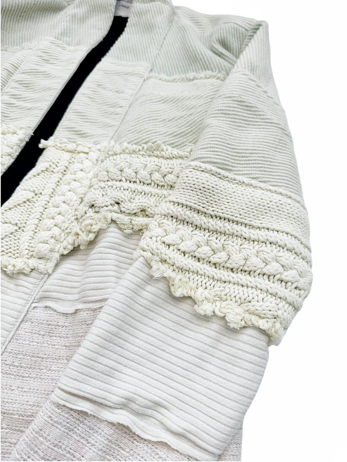 Greg Lauren Mint Cropped Fisherman GL1 Kimono Knit Patchwork Size US S / EU 44-46 / 1 - 3 Thumbnail