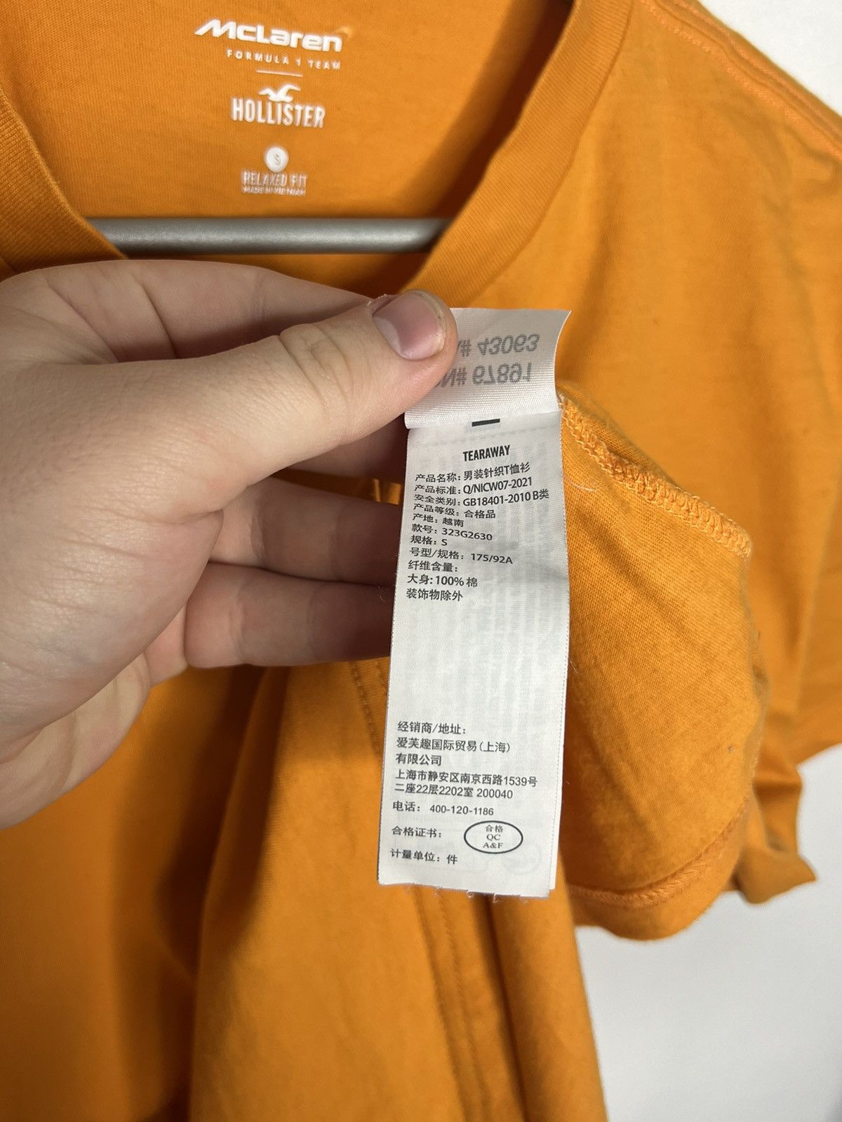 Formula 1 Hollister McLaren Big Logo Racing Tee T-Shirt F1 Team Size US S / EU 44-46 / 1 - 9 Thumbnail