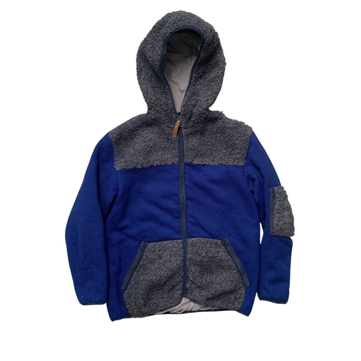 Issey Miyake × Japanese Brand × mercibeaucoup Mercibeaucoup Hybrid Fleece Hoodie Two Tone Jacket Size M / US 6-8 / IT 42-44 - 1 Thumbnail