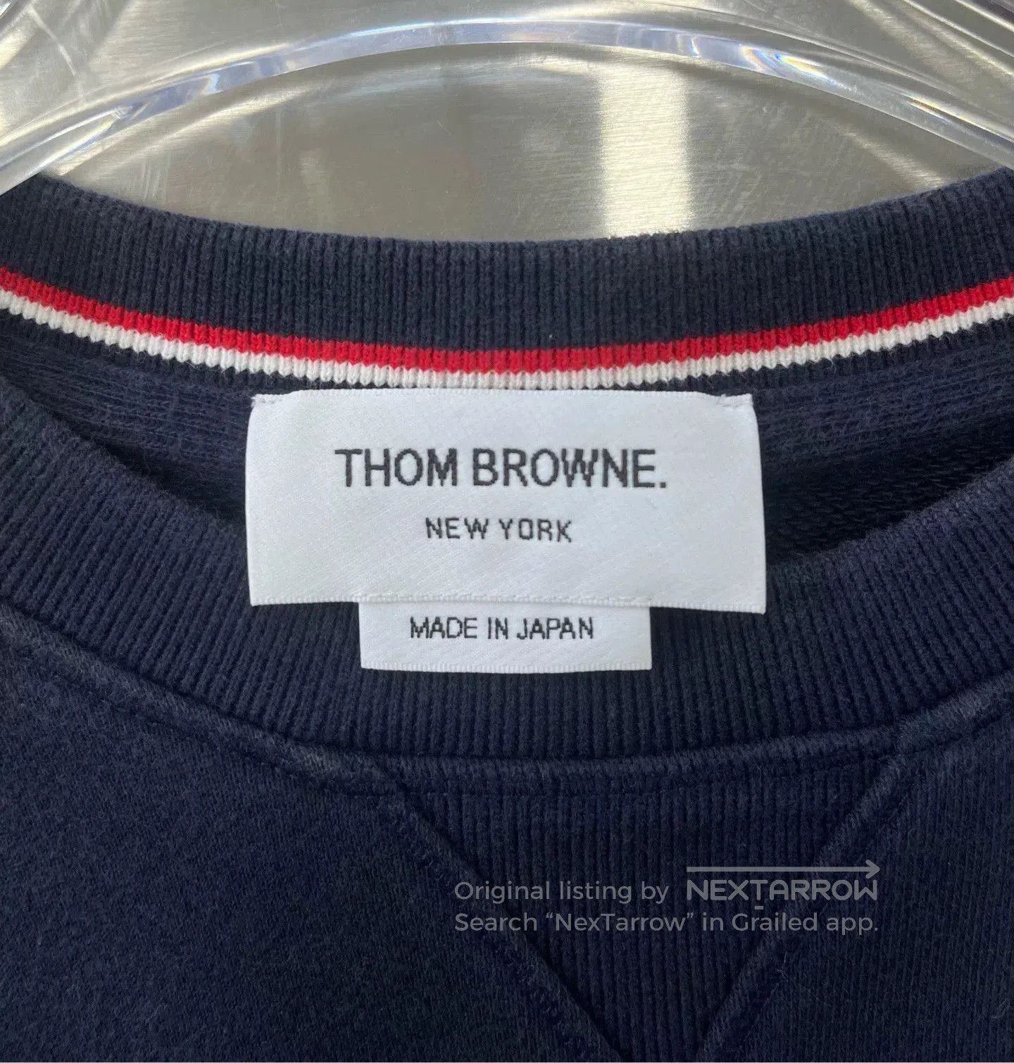 Thom Browne Thom Browne Navy Striped Sweatshirt. Size US M / EU 48-50 / 2 - 2 Thumbnail