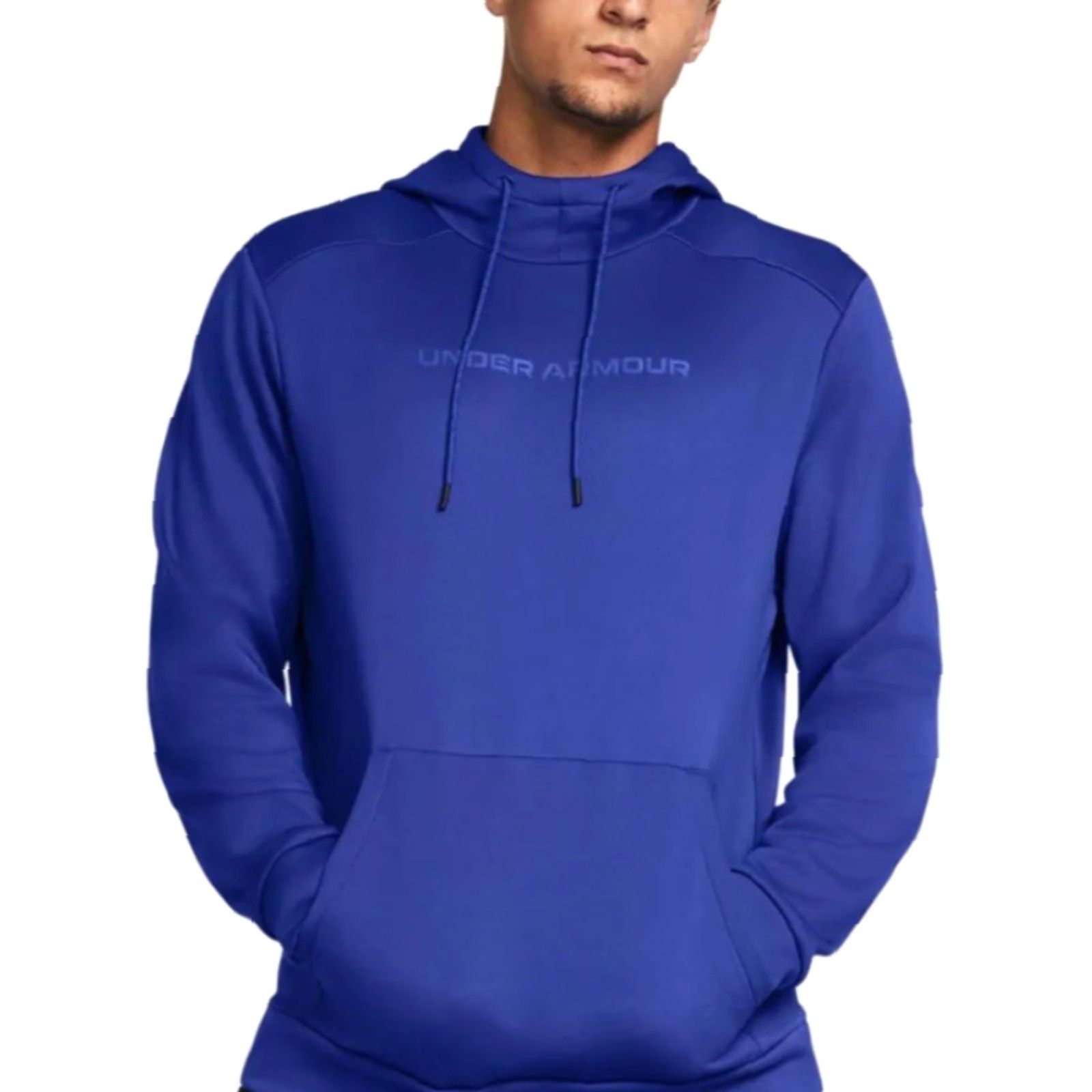 Under Armour Under Armour Hoodie Men L Royal Blue Team Armour Fleece Woodmark EUC Size US L / EU 52-54 / 3 - 2 Thumbnail