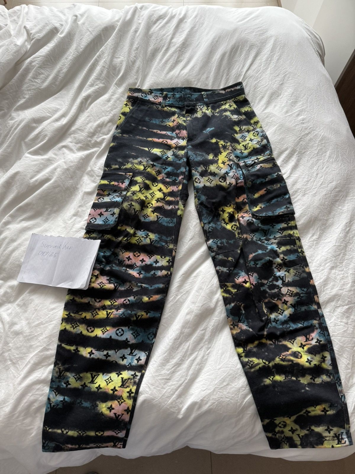 Louis Vuitton LV Multicolor Monogram Camo Cargo Pants