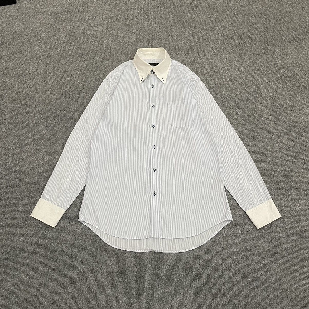 Japanese Brand Jun Men Button Up Shirt Workwear Yohji Yamamoto Style Size US M / EU 48-50 / 2 - 1 Thumbnail