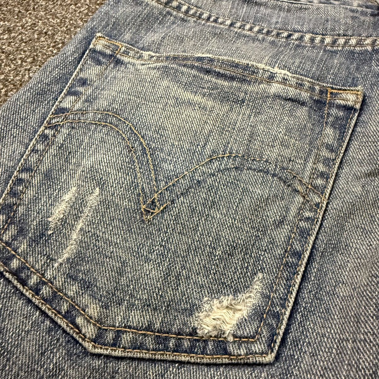 Engineered Garments × Levi's 🔥🇯🇵 90s Japanese Archival Levis Distressed Faded Denim Size US 32 / EU 48 - 7 Thumbnail