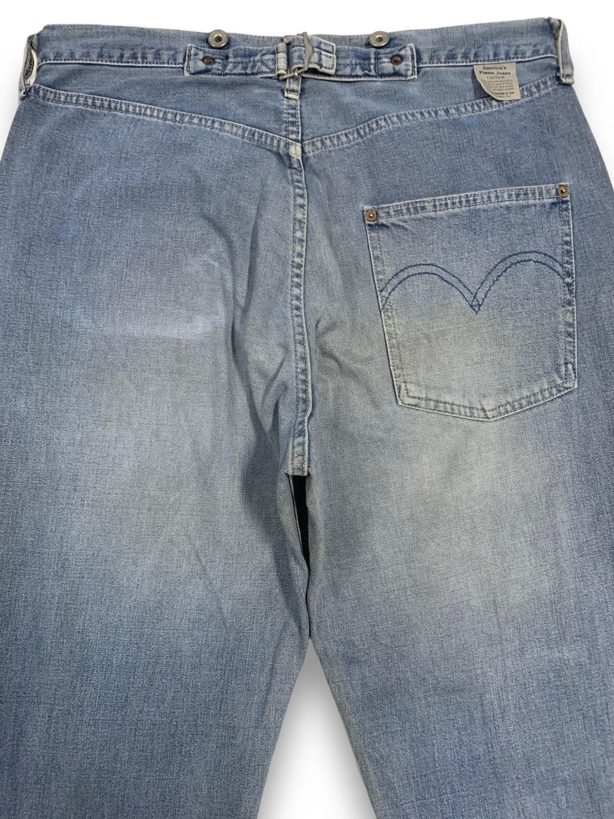 Levi's Vintage 90s Levis Faded Buckle Back Baggy Distressed Jeans Size US 34 / EU 50 - 13 Thumbnail