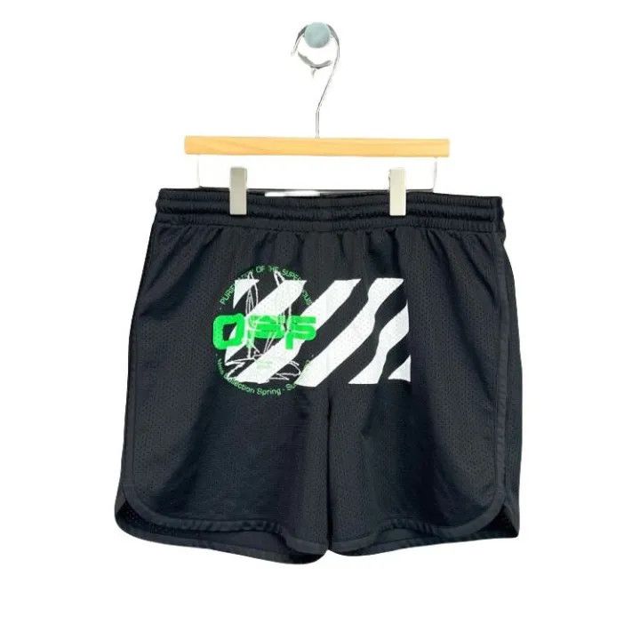 Off-White Off-White Letter Print Casual Shorts 0079 Size US 26 / EU 42 - 1 Thumbnail