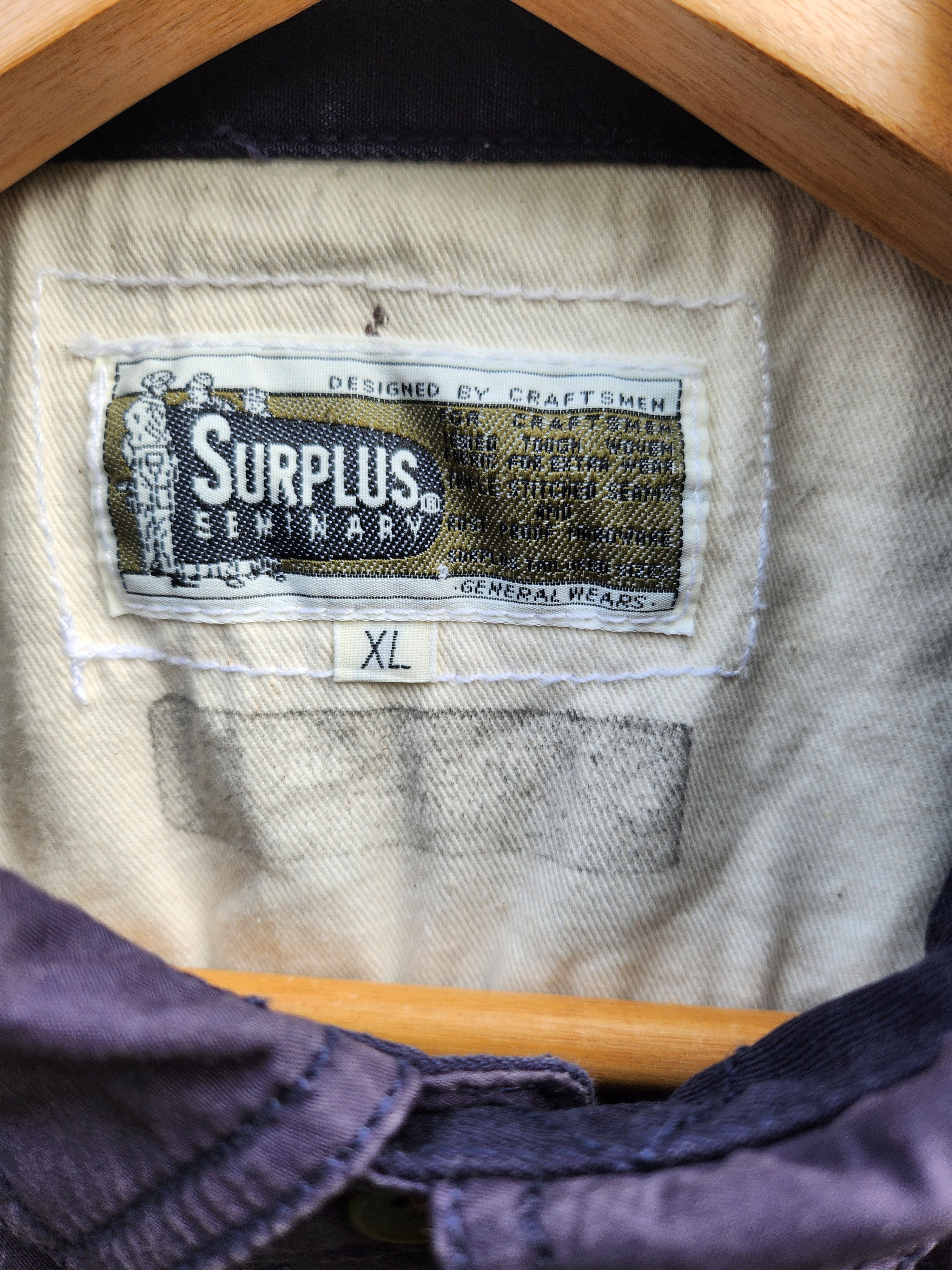 Japanese Brand Surplus Japan Military Uniform Style Shirt Blue Size US XL / EU 56 / 4 - 8 Thumbnail