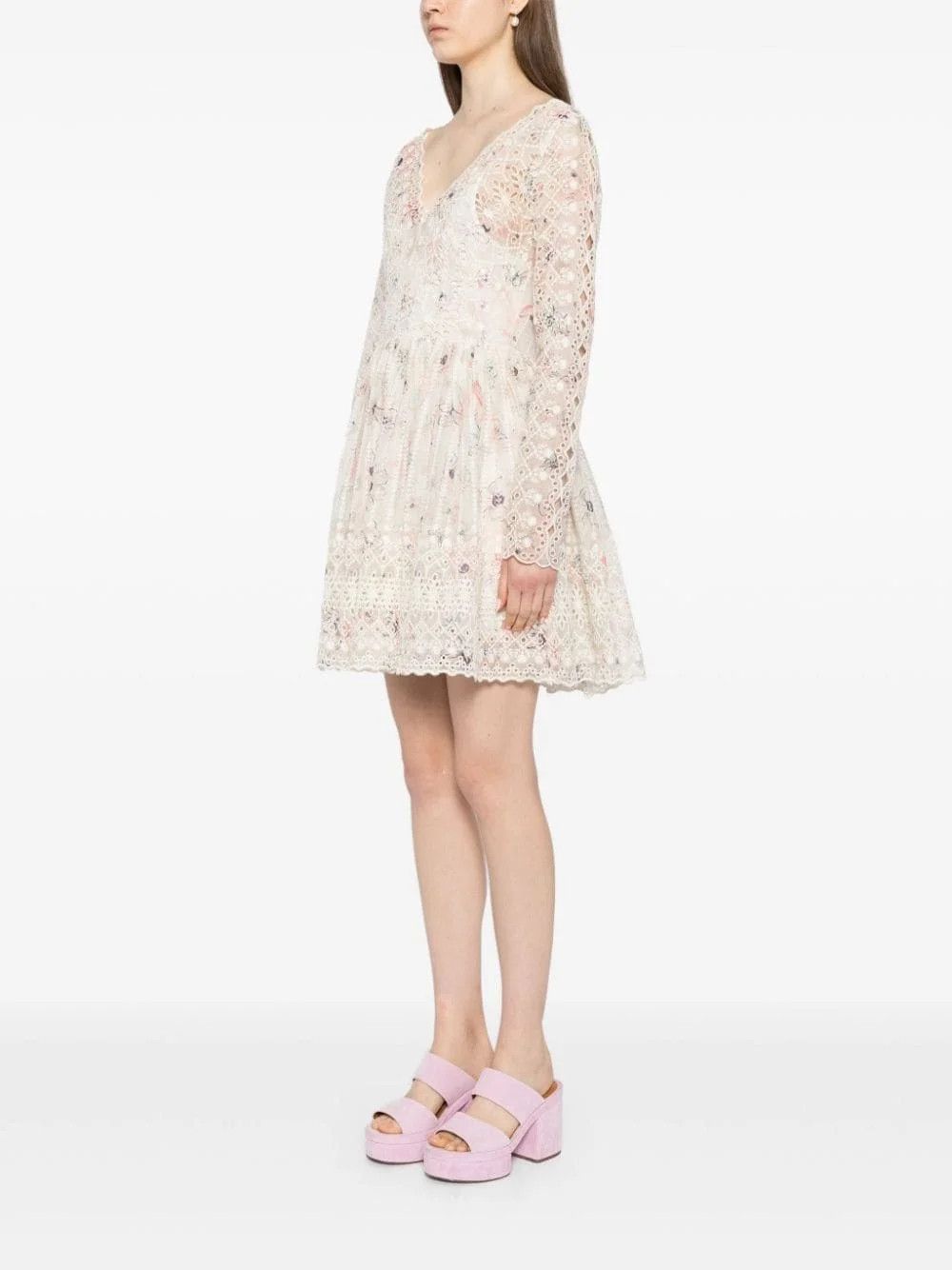 Zimmermann oc11z0226 Halliday Minidress In Multicolo Size L / US 10 / IT 46 - 3 Thumbnail