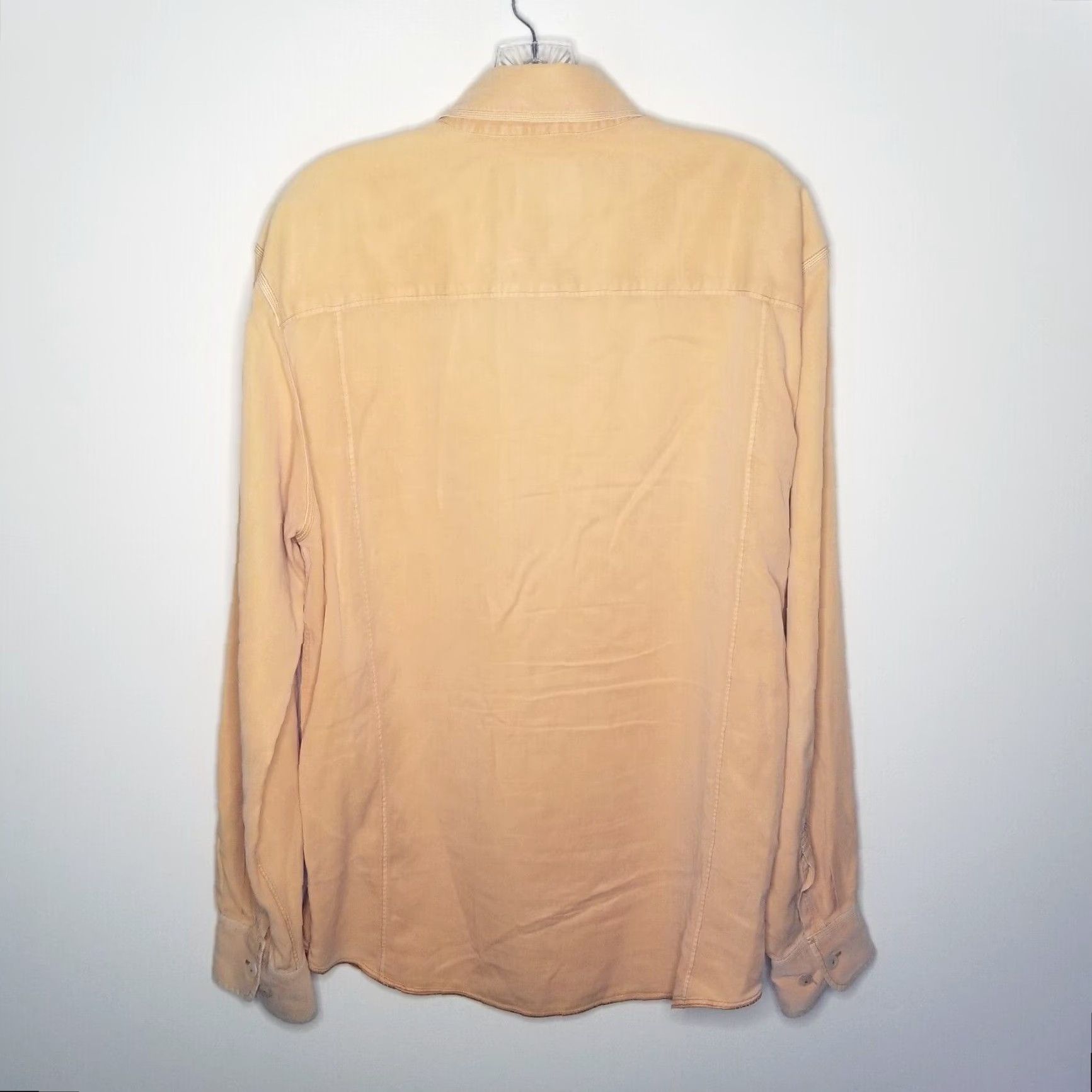 Tommy Bahama Tommy Bahama Men's Long Sleeve Button-Up Shirt Large Orange Casual Apparel Bahamas Size US L / EU 52-54 / 3 - 7 Thumbnail