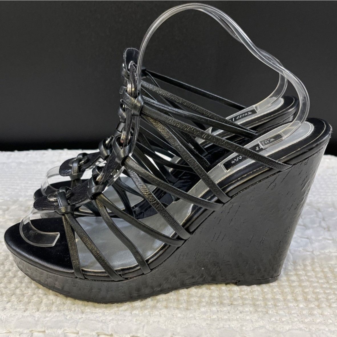 White House Black Market White House Black Market Emmalyn Women's Black Shoes/Heels S Size US 10 / IT 40 - 3 Thumbnail