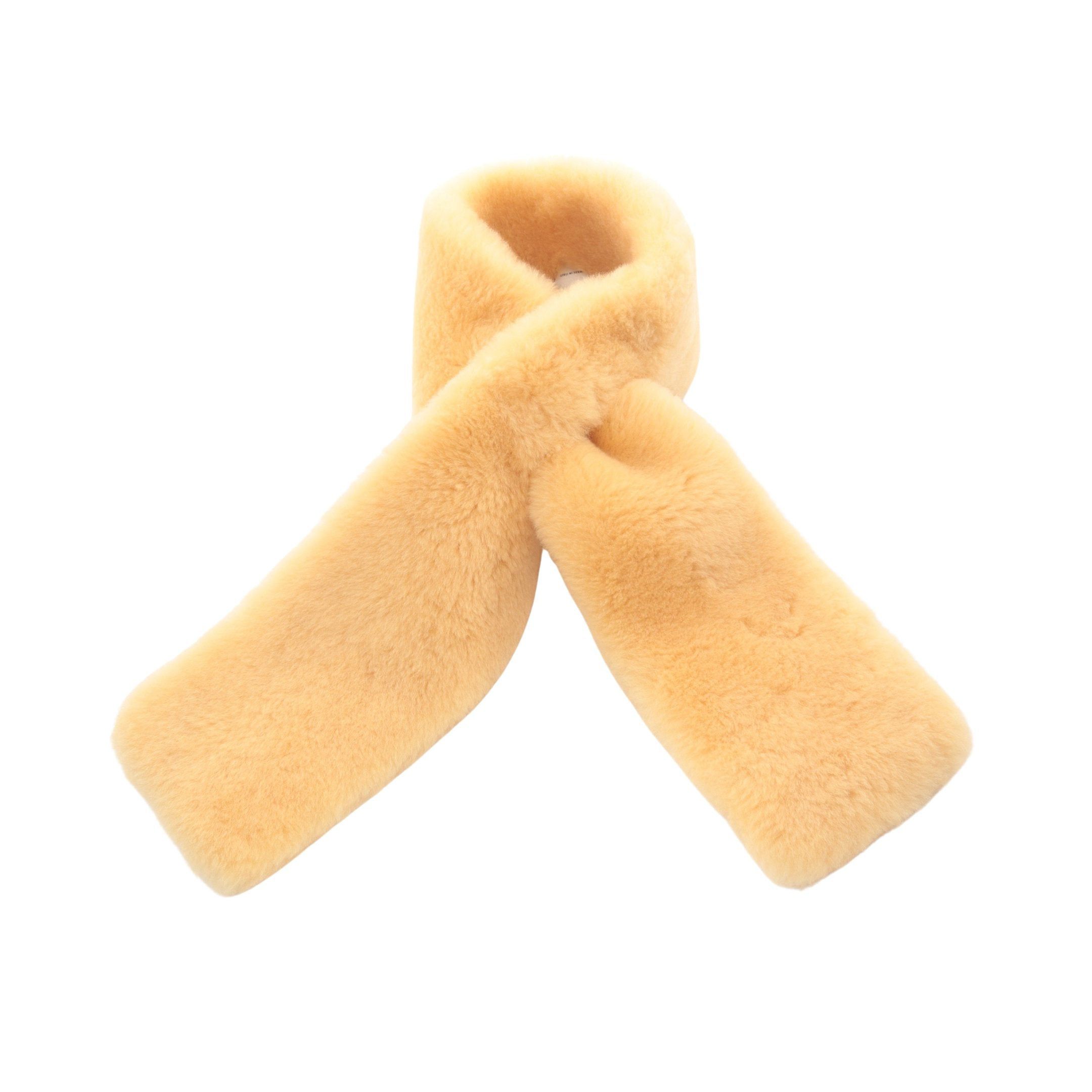 Bottega Veneta Bottega Veneta Scarf Shearling Fur Beige Size ONE SIZE - 1 Thumbnail
