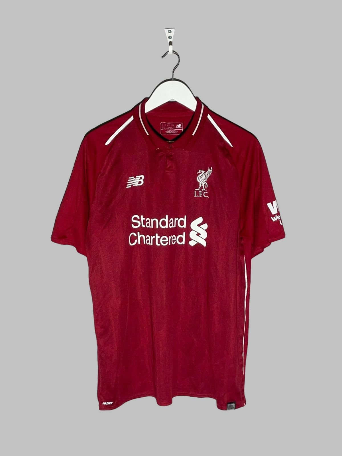New Balance #11 Salah Liverpool New Balance 2018/19 Home Football Shirt Size US XL / EU 56 / 4 - 2 Thumbnail