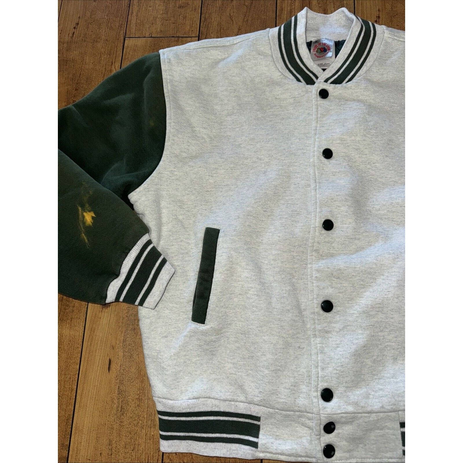 Fruit Of The Loom × Vintage Fruit Of The Loom Letterman Jacket Cotten Sweater 22x23 Size US M / EU 48-50 / 2 - 5 Thumbnail
