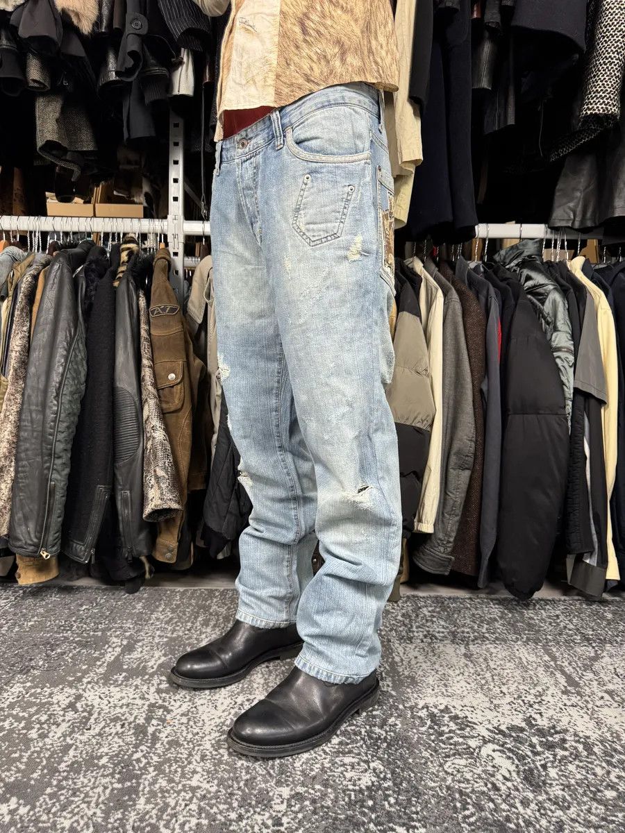 Dolce & Gabbana SS2006 Dolce & Gabbana Blue Distressed Contemporary Denim Jeans Size US 32 / EU 48 - 3 Thumbnail
