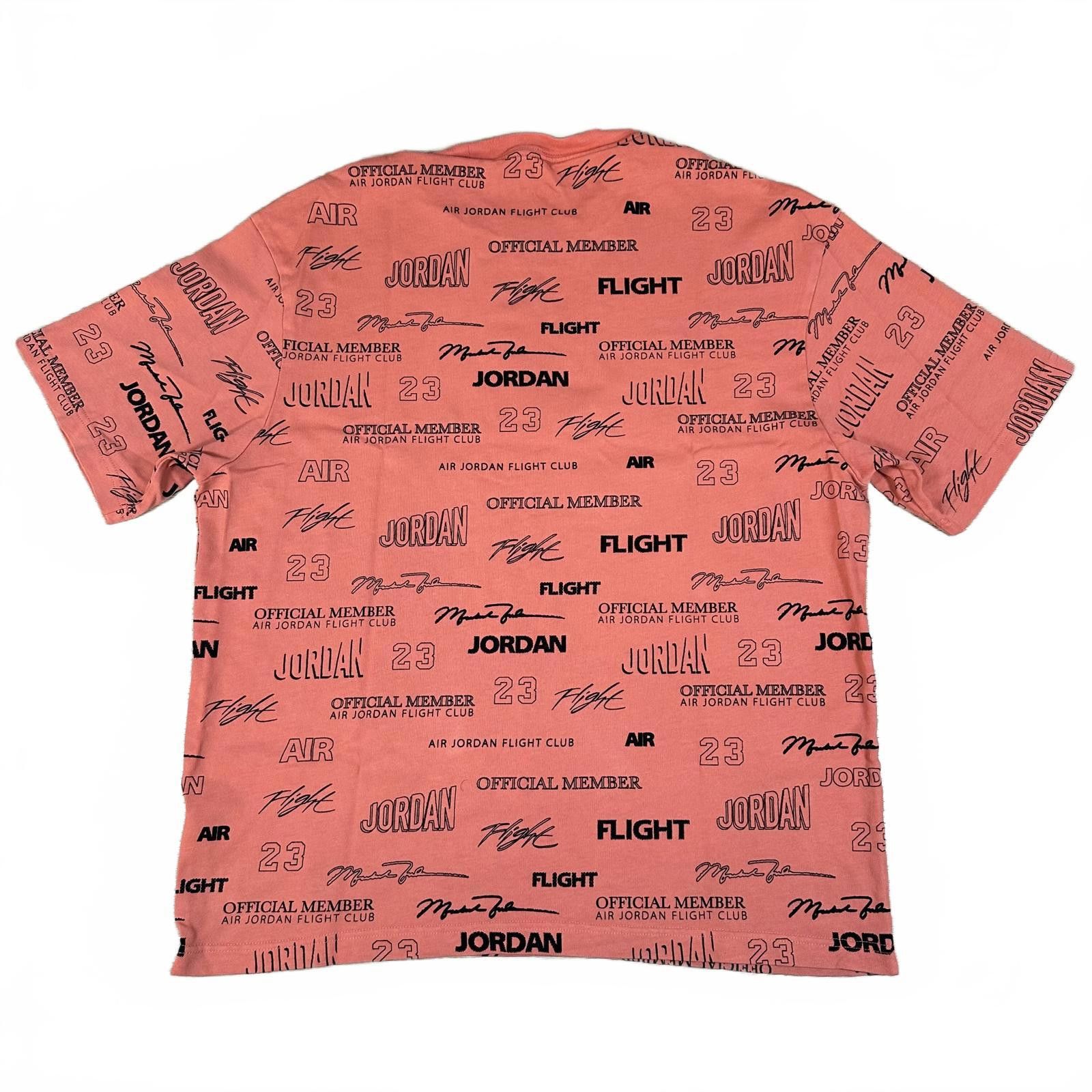Jordan Brand Jordan Men T-Shirt Large Coral Orange Air Flight Club Print Size US L / EU 52-54 / 3 - 2 Thumbnail