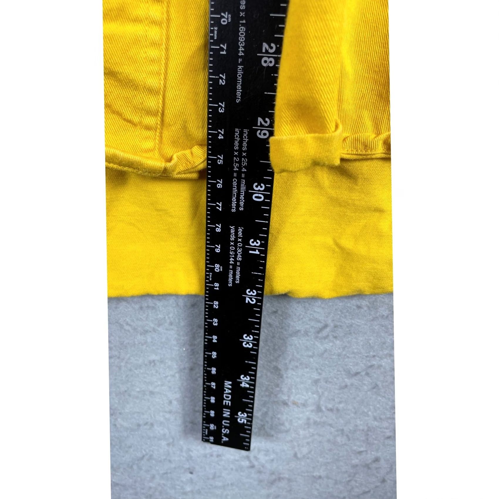Roper Roper Mens L Yellow Denim Collar Western Button Up Shirt Size US L / EU 52-54 / 3 - 4 Thumbnail