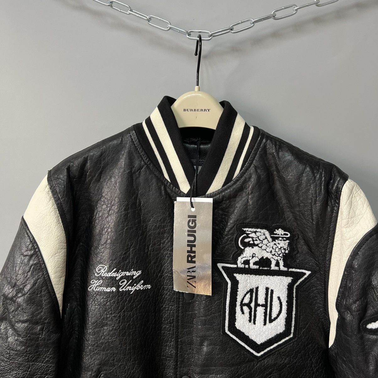 Rhude × Zara Rhude x Zara Rhuigi Leather Varsity Bomber Jacket NEW Size US M / EU 48-50 / 2 - 9 Thumbnail
