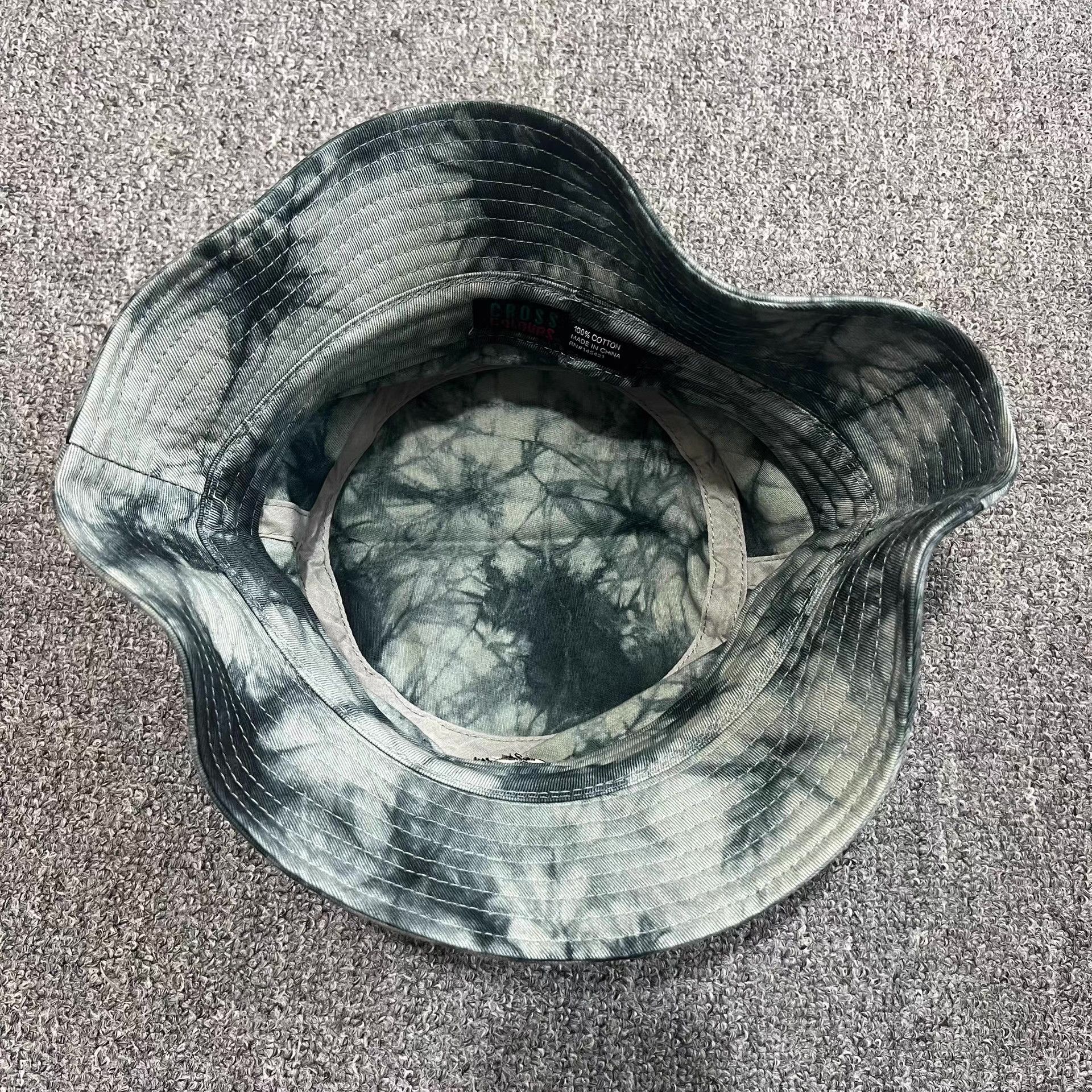 Cross Colours Cross Colours Embroidered Washed Tie-Dye Bucket Hat Q7 Size ONE SIZE - 6 Thumbnail