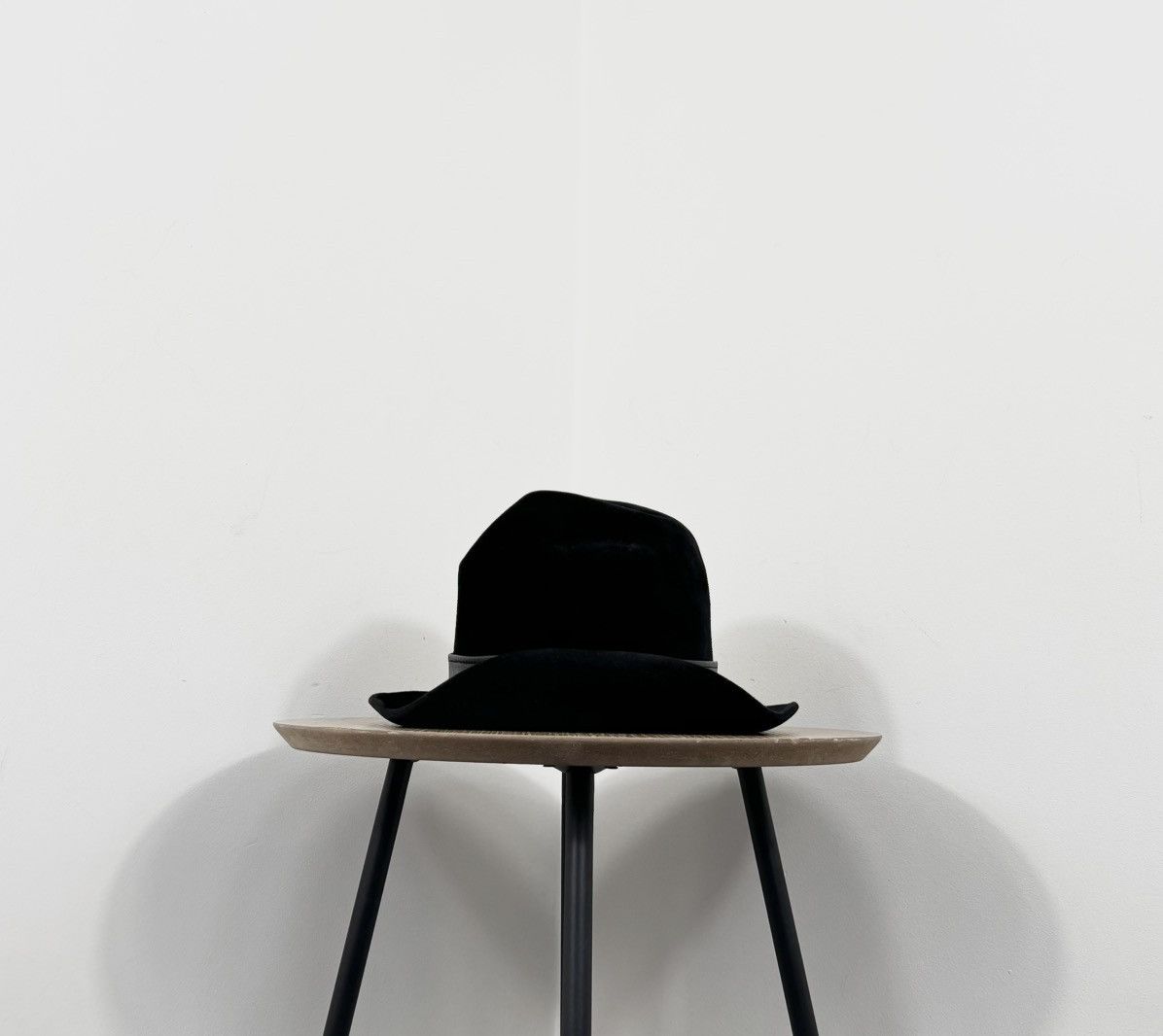 Other Vintage Huckel Alpha Men’s Black Velour Wool Felt Fedora Hat Size ONE SIZE - 2 Thumbnail