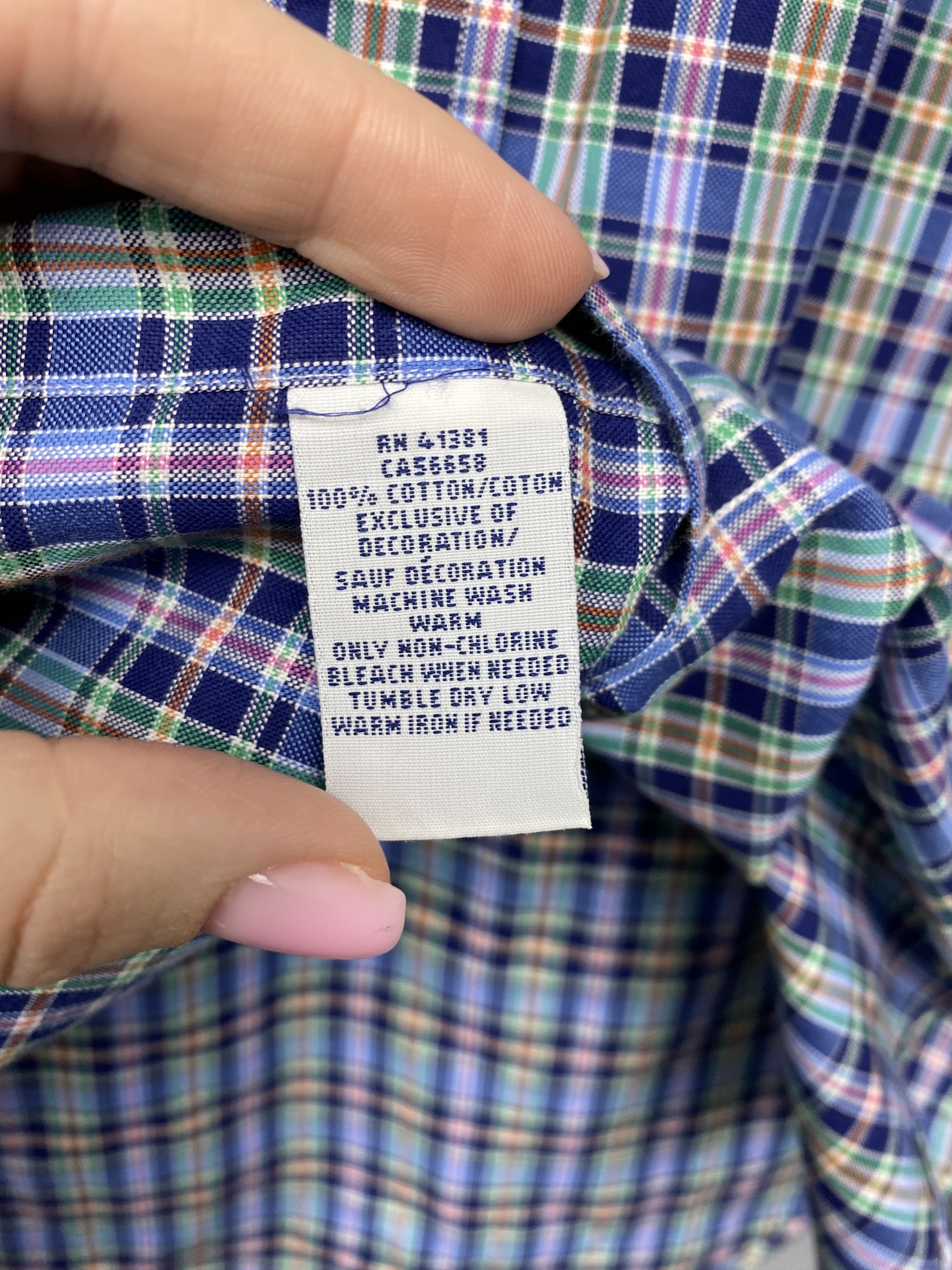 Polo Ralph Lauren Polo Ralph Lauren Vintage Mens Plaid Shirt Size US S / EU 44-46 / 1 - 6 Thumbnail