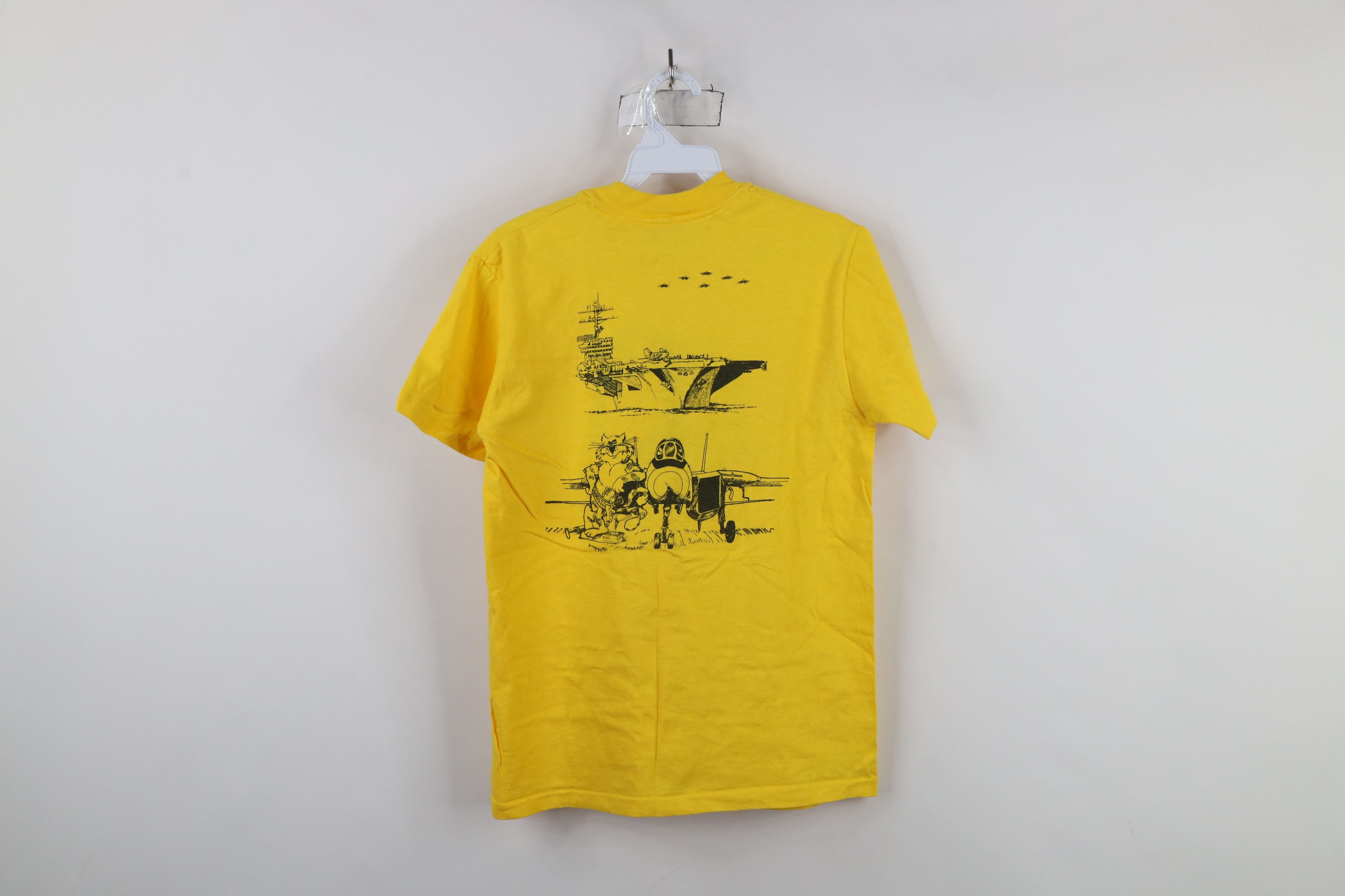 Vintage Vintage 70s 80s 142 F14 Jet Ghostriders Military T-Shirt USA Size US S / EU 44-46 / 1 - 11 Thumbnail