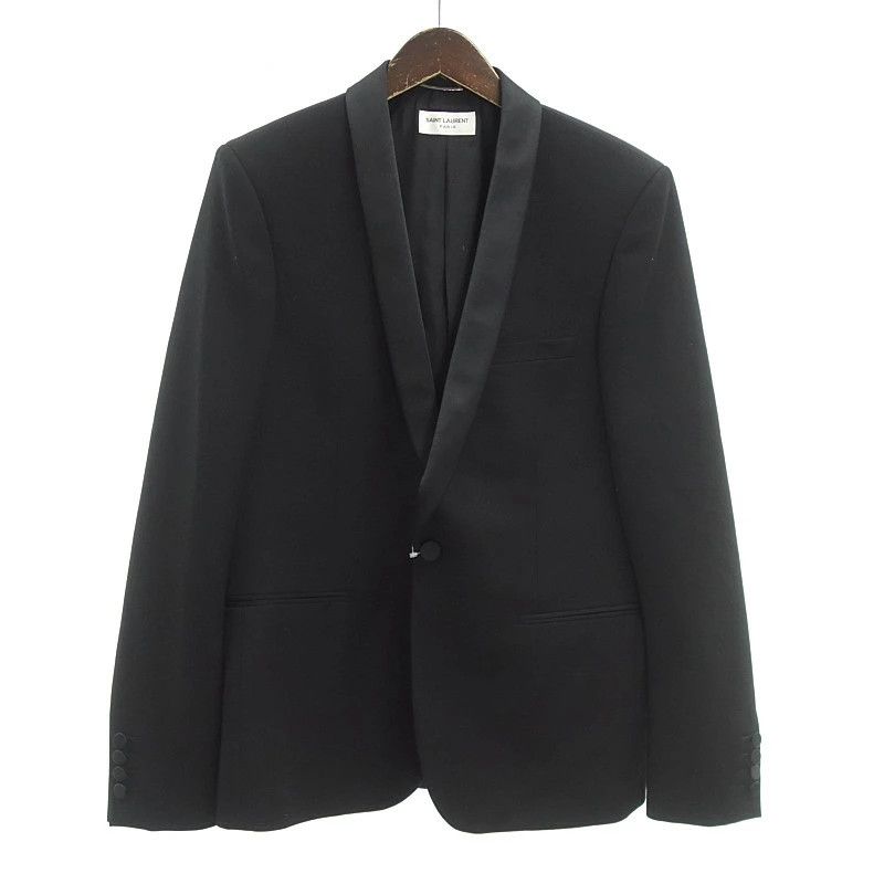 Saint Laurent Paris o1bcso1str0924 Tuxedo Jacket in Black Size US L / EU 52-54 / 3 - 1 Thumbnail