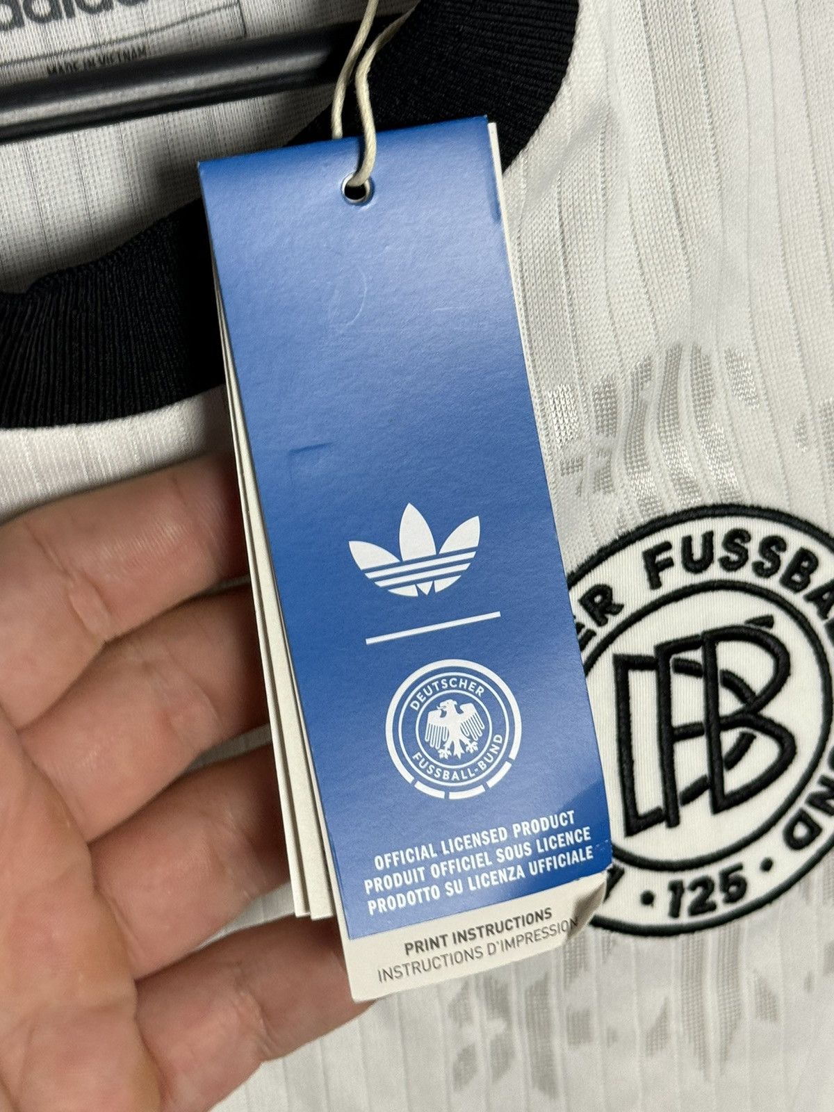 Adidas KIDS Germany Anniversary 125 Football Jersey T-Shirt Size US S / EU 44-46 / 1 - 11 Thumbnail