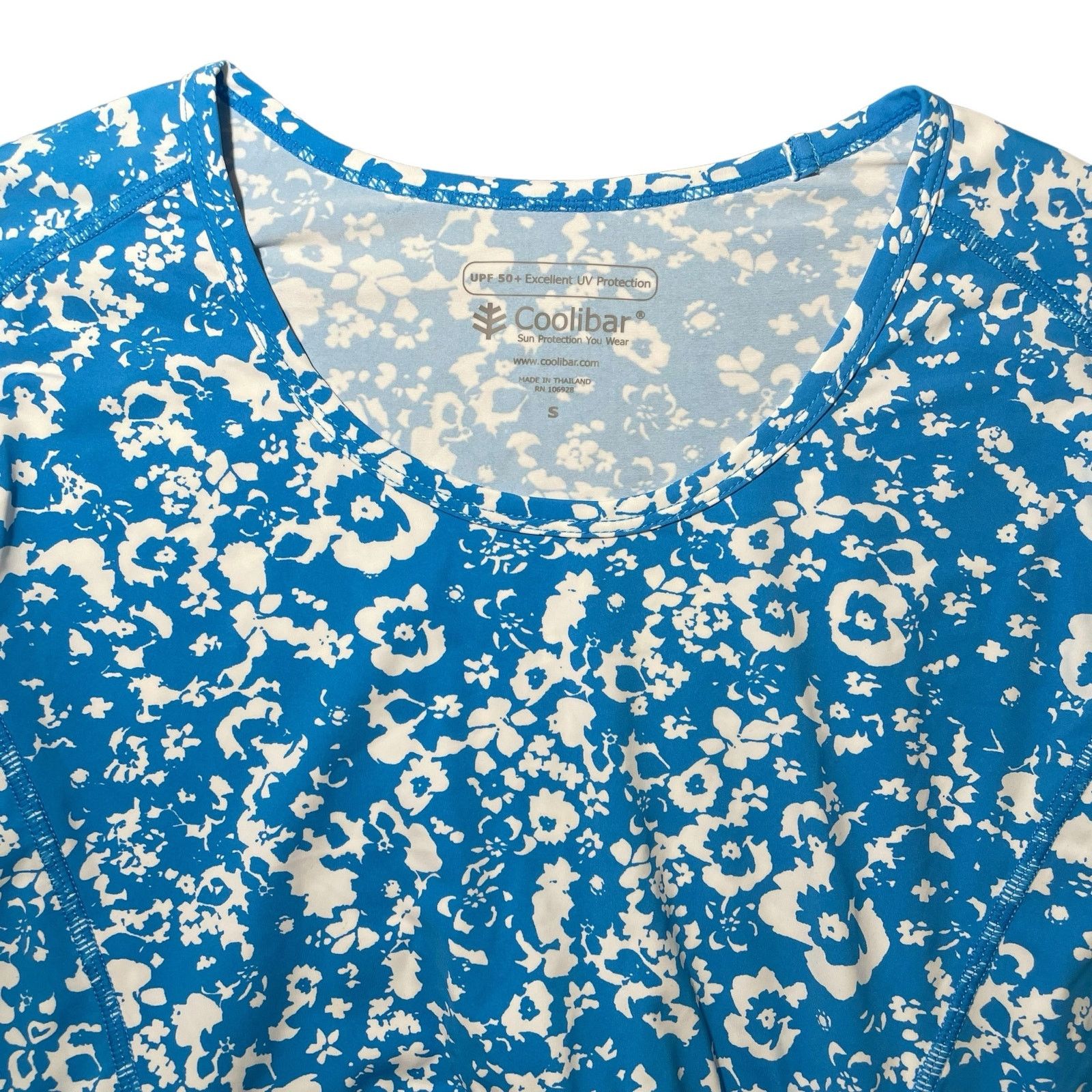 Other Coolibar Wavecrest Ruched Rash Guard Top UV Protection Small Size S / US 4 / IT 40 - 2 Thumbnail