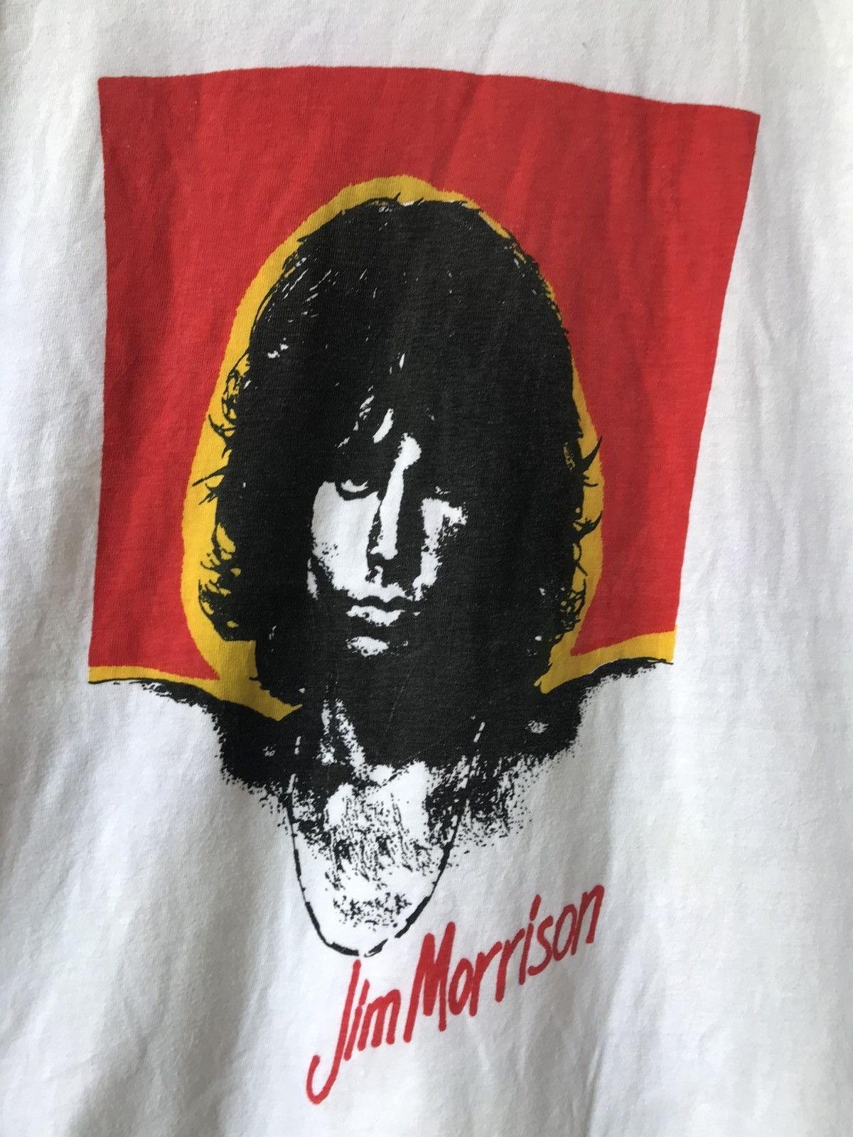 Band Tees × Vintage Vintage 80s Jim Morrison Shirt Size US L / EU 52-54 / 3 - 2 Thumbnail