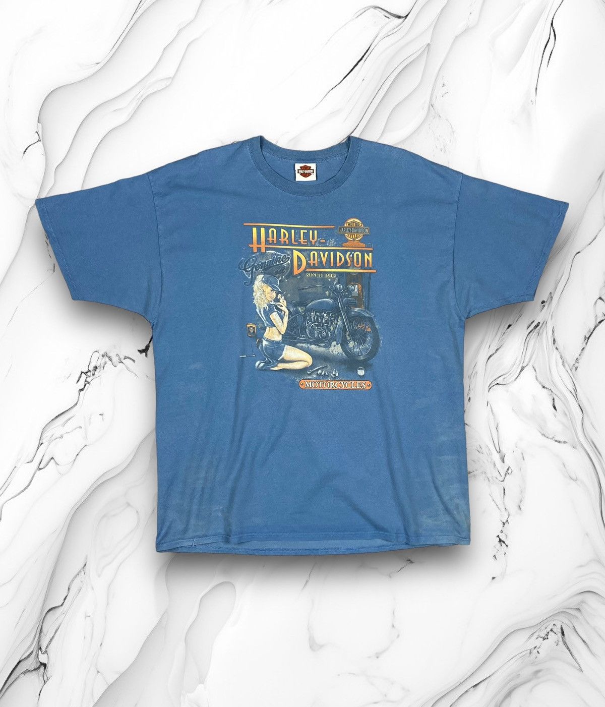 Harley Davidson × Vintage Vintage Harley Davidson 2005 Biker Tee T Shirt Size US XXL / EU 58 / 5 - 1 Thumbnail
