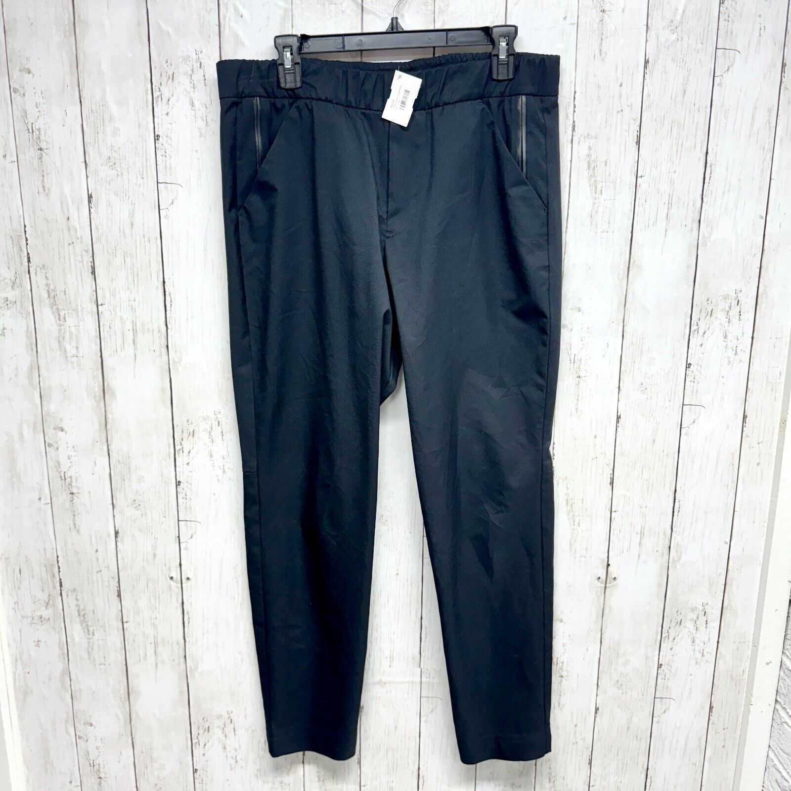 Theory Theory Pants Large Polyester Elastic Waisted Slim Fit Black Size US 30 / EU 46 - 1 Thumbnail