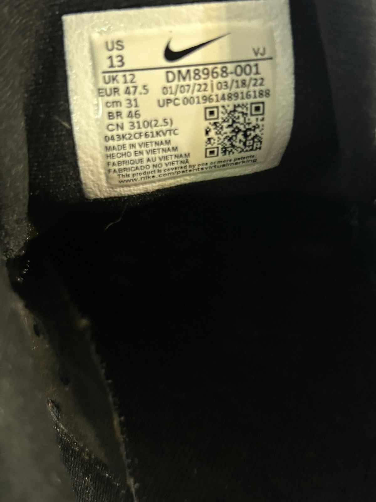 Nike Nike Zoom Fly 5 Black White Size 13 Euc Size US 13 / EU 46 - 6 Thumbnail