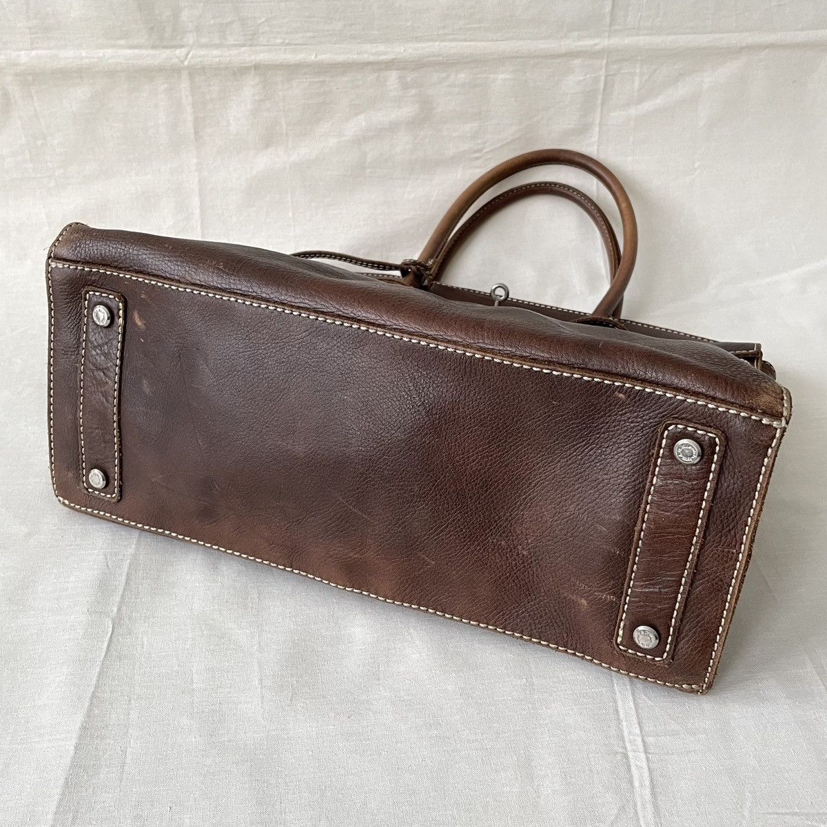 Mademoiselle Non Non Birkin Style Leather Bag by Mademoiselle Japan Size ONE SIZE - 9 Thumbnail