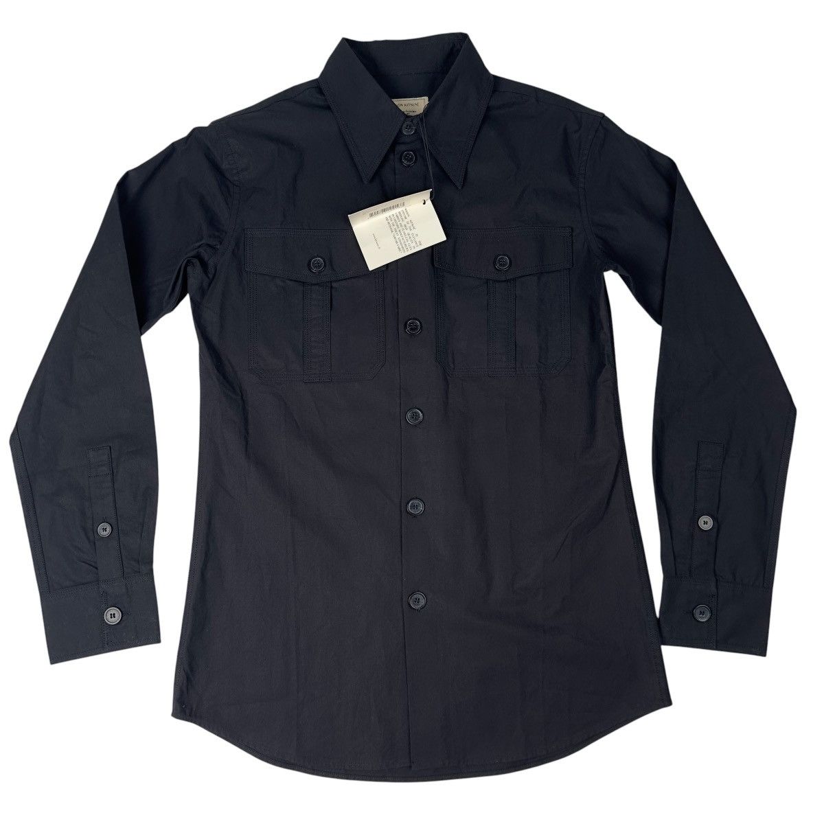 Maison Kitsune Maison Kitsune Paris Mens Black Button Down Shirt Small Size US S / EU 44-46 / 1 - 1 Thumbnail